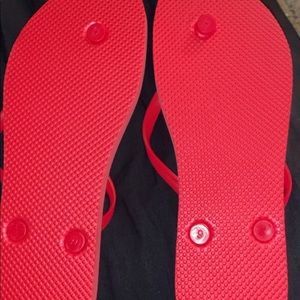 Red Flip Flops